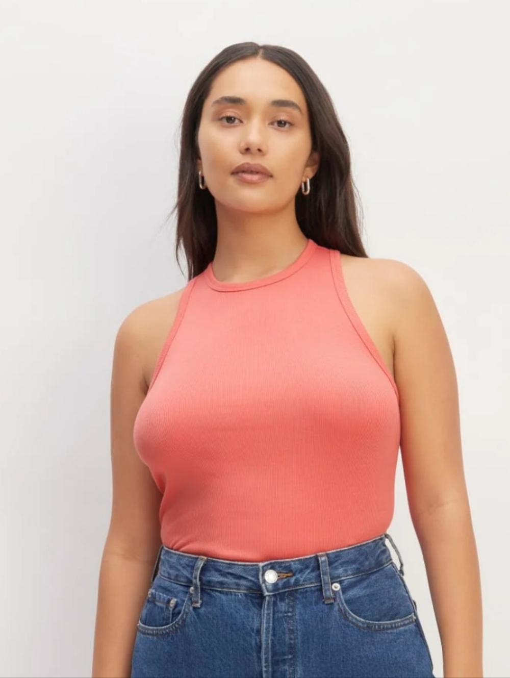 🆕EVERLANE The Luxe Rib Racerback Tank